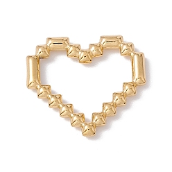 Золотой Ионное покрытие (ip) 304 соединительные кольца из нержавеющей стали, полое пиксельное сердце, золотые, 19x20.5x2.5 мм, внутренний диаметр: 14.5x15.5 мм