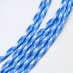 Bleu Dodger 7 âmes intérieures cordes en polyester et spandex, pour la fabrication de bracelets en corde, Dodger bleu, 4mm, environ 109.36 yards (100m)/paquet, 420~500g / bundle