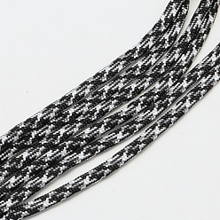 Gris Clair 7 âmes intérieures cordes en polyester et spandex, pour la fabrication de bracelets en corde, gris clair, 4mm, environ 109.36 yards (100m)/paquet, 420~500g / bundle