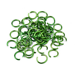 Sea Green Aluminum Wire Open Jump Rings, Sea Green, 20 Gauge, 6x0.8mm, Inner Diameter: 5mm, about 43000pcs/1000g