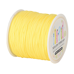 Champagne Yellow Nylon Thread, Champagne Yellow, 0.8mm, about 98.43yards/roll(90m/roll)