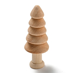 Цвет Древесины Детские игрушки schima superba деревянные грибы, незаконченные деревянные фигурки деревьев для художественной росписи, пасхальное украшение, деревесиные, 6.4x2.45 см