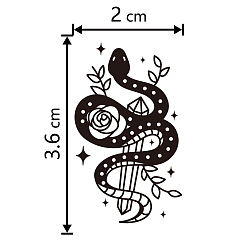 Serpent Tampons en plastique, fournitures de moules à savon bricolage, motif de serpent, 39x23mm
