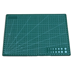 Teal A5 Plastic Cutting Mat, Cutting Board, for Craft Art, Rectangle, Teal, 14.8x21cm