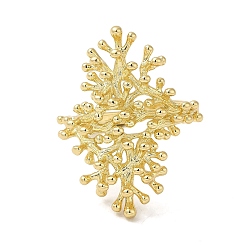 Настоящее золото 18K Латунные открытые кольца манжеты, ответвительное кольцо для женщин, реальный 18 k позолоченный, 2~28.5 мм, внутренний диаметр: 17 мм