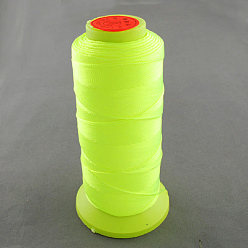 Verde de Amarillo Hilo de coser de nylon, amarillo verdoso, 0.8 mm, sobre 300 m / rollo