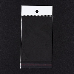 Clear Cellophane Bags, 16.5x8cm, Unilateral Thickness: 0.035mm, Inner Measure: 12x8cm, Hole: 8mm