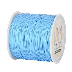 Light Sky Blue Nylon Thread, Light Sky Blue, 0.8mm, about 98.43yards/roll(90m/roll)