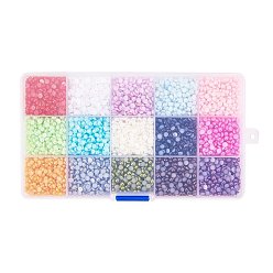 Mixed Color ABS Plastic Cabochons, Imitation Pearl, Half Round, Mixed Color, 4x2mm