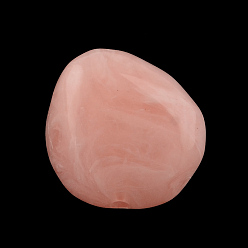 Corail Clair Pépites perles acryliques imitation de pierres précieuses, corail lumière, 25x24x17mm, trou: 3 mm, environ 84 pcs / 500 g