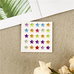Star Self Adhesive Acrylic Rhinestone Stickers, for DIY Scrapbooking and Craft Decoration, Star, 10mm