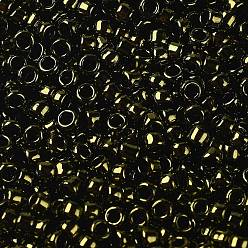 (422) Gold Lustered Dark Chocolate Bronze Metallic TOHO Round Seed Beads, Japanese Seed Beads, (422) Gold Lustered Dark Chocolate Bronze Metallic, 15/0, 1.5mm, Hole: 0.7mm, about 15000pcs/50g