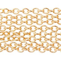 Золотой Латунные кабельные цепи pandahall elite, пайки, без никеля , долговечный, золотые, 2x1.5x0.5 мм