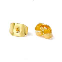 Oro Tuercas de oreja de fricción de hierro, dorado, 5x3.5 mm, agujero: 0.7~0.9 mm