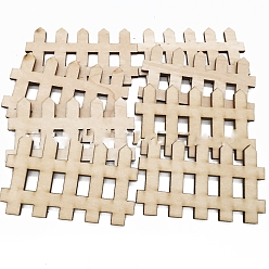 BurlyWood Unfinished Wood Cutouts, Painting Supplies, Fence, Dollhouse Accessories, BurlyWood, 4.5x7.3cm