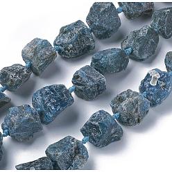 Apatite Natural Apatite Beads Strands, Nuggets, 16.5~26x16.5~29mm, Hole: 1.5mm, about 16pcs/strand, 15.5~16.3 inch(39.5~41.5cm)