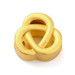 Others Zinc Alloy Beads, Matte Gold Color, Trinity Knot, Others, 11.5x12x7mm, Hole: 3.5x5.5mm