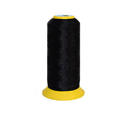 Noir 150 d / 2 fil à broder à la machine, Fils à coudre de nylon, fil élastique, noir, 12x6.4 cm, environ 2200 m / rouleau