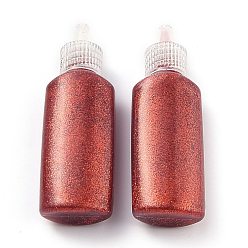 Red Glitter Glue, Friendly Odorless 3D Flash Glue Pen, for Arts and Crafts, Red, 2.9x1.8x8.95cm
