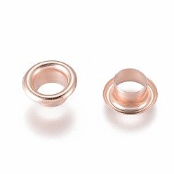 Rose Gold 201 Stainless Steel European Cores, Rondelle, Rose Gold, 9x4mm, Hole: 5mm