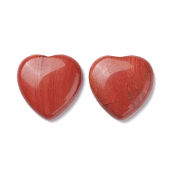 Красный Камень Природного красной яшмы кабошон, сердце, 29~30x29~30x6~8 мм