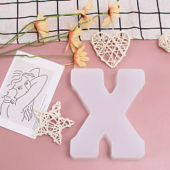 Letter X DIY Silicone Molds, Fondant Molds, Resin Casting Molds, for Chocolate, Candy, UV Resin, Epoxy Resin Craft Making, Letter.X, 163x136x36mm