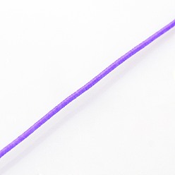 Color de Malva Hilos cuerdas de nylon joyas rebordear redondas elásticas, color de malva, 1.2 mm, aproximadamente 50 yardas / rollo (150 pies / rollo)
