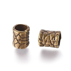 Antique Bronze Tibetan Antique Bronze Metal Beads, Lead Free & Cadmium Free, 7x6mm, Hole: 4mm