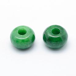 Myanmar Jade Natural Myanmar Jade/Burmese Jade Beads, Dyed, Rondelle, 16.5x10.5mm, Hole: 5mm