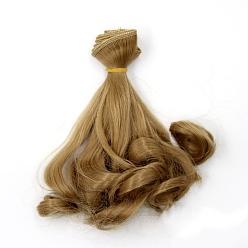 Pérou Cheveux de perruque de poupée de coiffure permanente de poire longue de fibre à haute température, pour bricolage fille bjd making accessoires, Pérou, 5.91~39.37 pouce (15~100 cm)