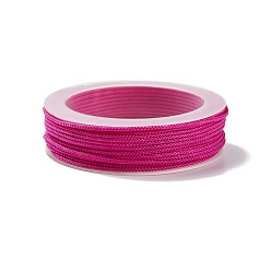 Фиолетовый Плетеные нити нейлона, окрашенные, завязывая шнур, для китайского вязания, ремесла и изготовление ювелирных изделий, фиолетовые, 1.5 мм, около 13.12 ярдов (12 м) / рулон