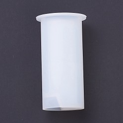 Белый DIY силиконовая зажигалка защитная крышка держателя формы, формы для литья смолы, для уф-смолы, изготовление ювелирных изделий из эпоксидной смолы, белые, 84x45x34 мм, внутренний диаметр: 35x22.5 мм