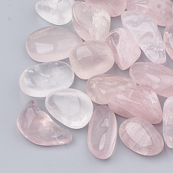 Quartz Rose Perles de quartz rose de madagascar naturelles, pierre tombée, pierres de guérison pour l'équilibrage des chakras, cristal thérapie, méditation, reiki, nuggets, pas de trous / non percés, 7mm