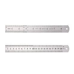 Gray Stainless Steel Rulers, Max Value: 60cm, Min Value: 1mm, Gray, 630x29x1mm