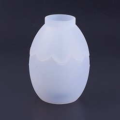 Белый Силиконовые формы для хранения, формы для литья смолы, для уф-смолы, изготовление ювелирных изделий из эпоксидной смолы, яйцо, белые, 67x41 мм, 67x56 мм, 2 шт / комплект