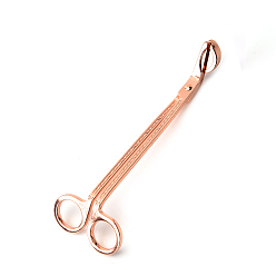 Rose Gold Stainless Steel Candle Wick Trimmer, Candle Tool Accessories, Rose Gold, 18x6cm