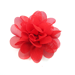 Red Lace Costume Accessories, Flower, Red, 50mm