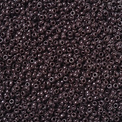 (RR409) Chocolat Opaque Perles rocailles miyuki rondes, perles de rocaille japonais, 11/0, (rr 409) chocolat opaque, 2x1.3mm, trou: 0.8 mm, environ 50000 pièces / livre
