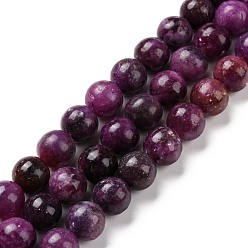 Kunzite Natural Kunzite Beads Strands, Round, 10mm, Hole: 1.4mm, about 40pcs/strand, 15.75 inch(40cm)