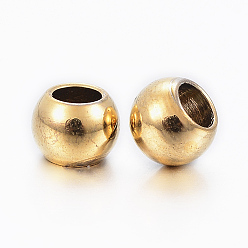 Golden 304 Stainless Steel Beads, Rondelle, Golden, 3x2mm, Hole: 1.2mm