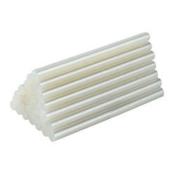 White Plastic Glue Gun Sticks, Sealing Wax Sticks, Hot Melt Glue Adhesive Sticks for Vintage Wax Seal Stamp, White, 10x0.7cm