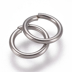 Нержавеющая Сталь Цвет 304 кольца прыжок из нержавеющей стали, паяные кольца, Замкнутые кольца для прыжков, цвет нержавеющей стали, 20 датчик, 6x0.8 мм, внутренний диаметр: 4.5 мм