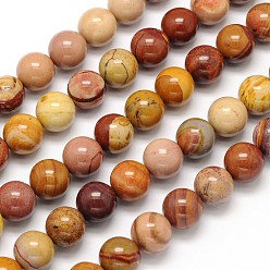 Mokaite Mookaite naturel rangées de perles rondes, 6mm, Trou: 1mm, Environ 62 pcs/chapelet, 15.5 pouce