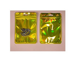 Золотистый Прозрачная сумка для хранения с застежкой-молнией, золотые, 15x10.5 см, 15 шт / комплект
