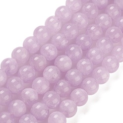 Améthyste Chapelets de perles naturelles améthyste, teints et chauffée, ronde, 8.5mm, Trou: 0.8mm, Environ 46 pcs/chapelet, 15.08~15.20 pouce (38.3~38.6 cm)