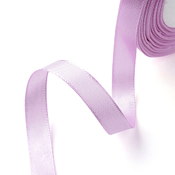 Purple Single Face Satin Ribbon, Polyester Ribbon, Purple, 1/4 inch(6mm), about 25yards/roll(22.86m/roll), 10rolls/group, 250yards/group(228.6m/group)
