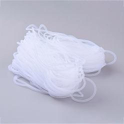 Floral White Plastic Net Thread Cord, Floral White, 8mm, 30Yards