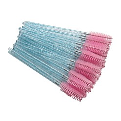 Pearl Pink Nylon Disposable Eyebrow Brush, Mascara Wands, Makeup Supplies, Pearl Pink, 97cm