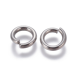 Stainless Steel Color 304 Stainless Steel Jump Ring, Open Jump Rings, Stainless Steel Color, 12 Gauge, 10.5x2mm, Inner Diameter: 7mm