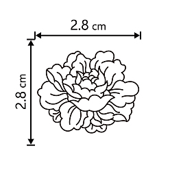 Цветок Пластиковые штампы, поставки форм для мыла своими руками, квадратный, цветочным узором, 31x26 мм